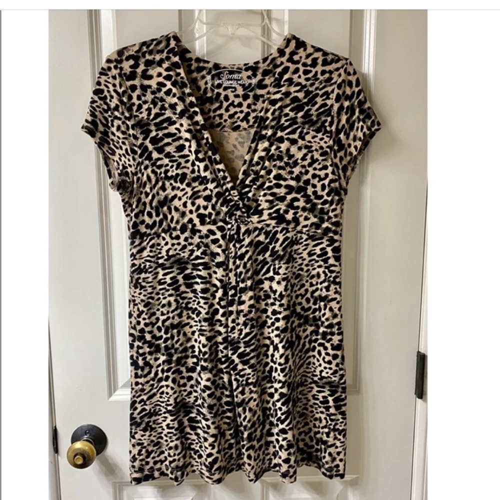💝Soma Leopard Loungewear top💝 Size L